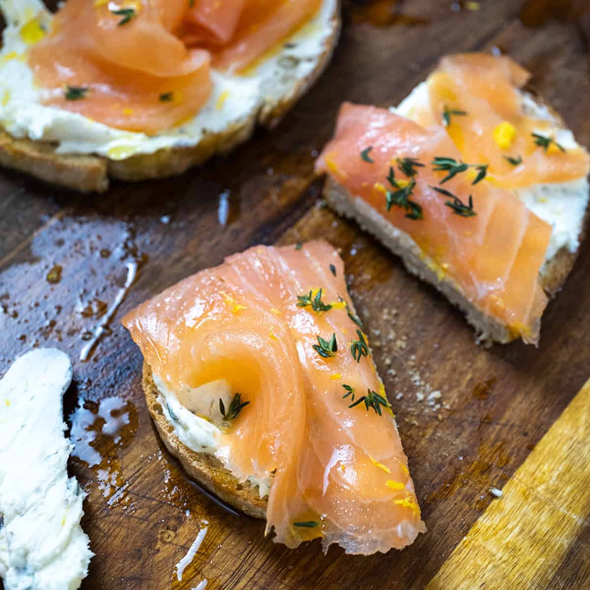 Mascarpone Toast with Lox