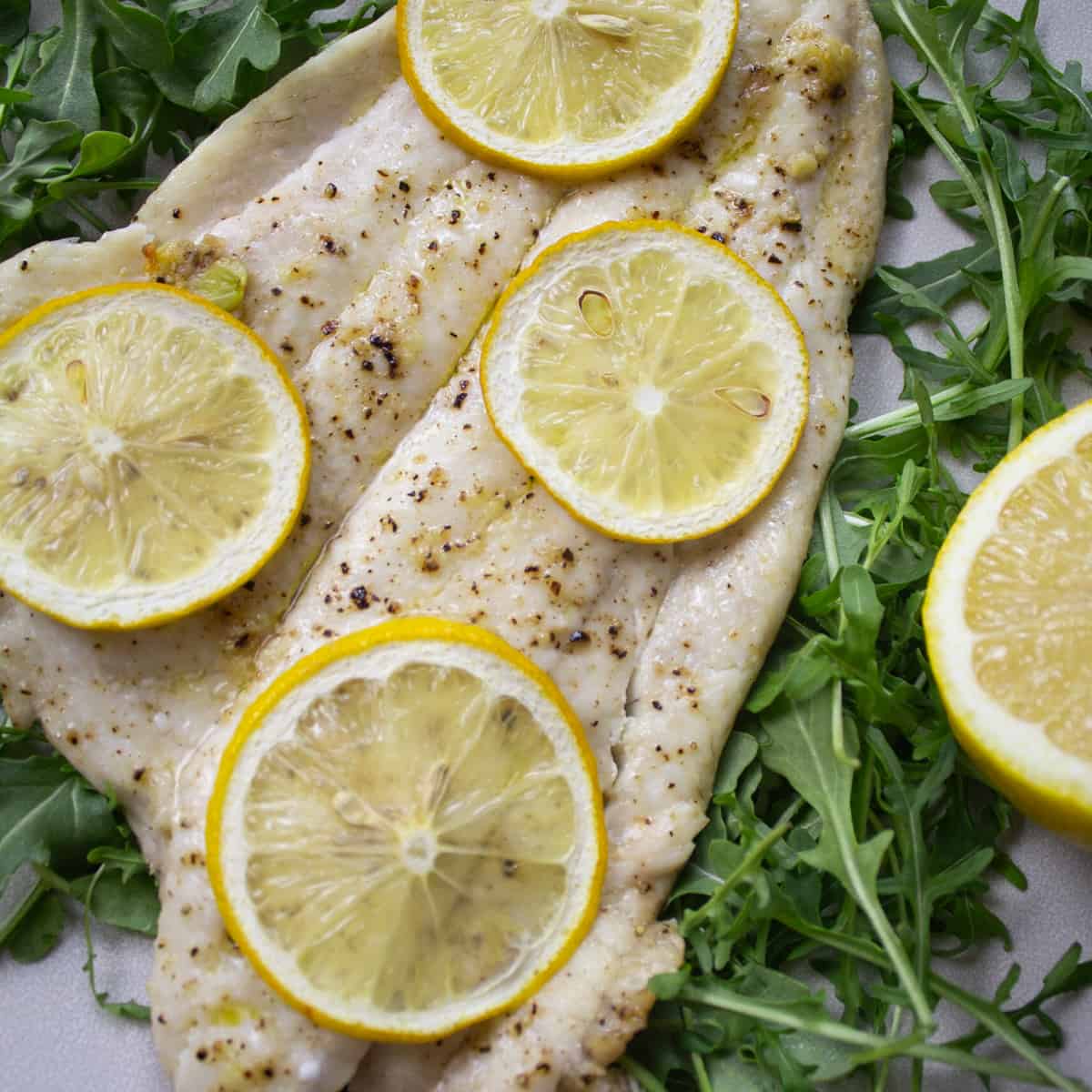 Lemon Garlic Broiled Flounder