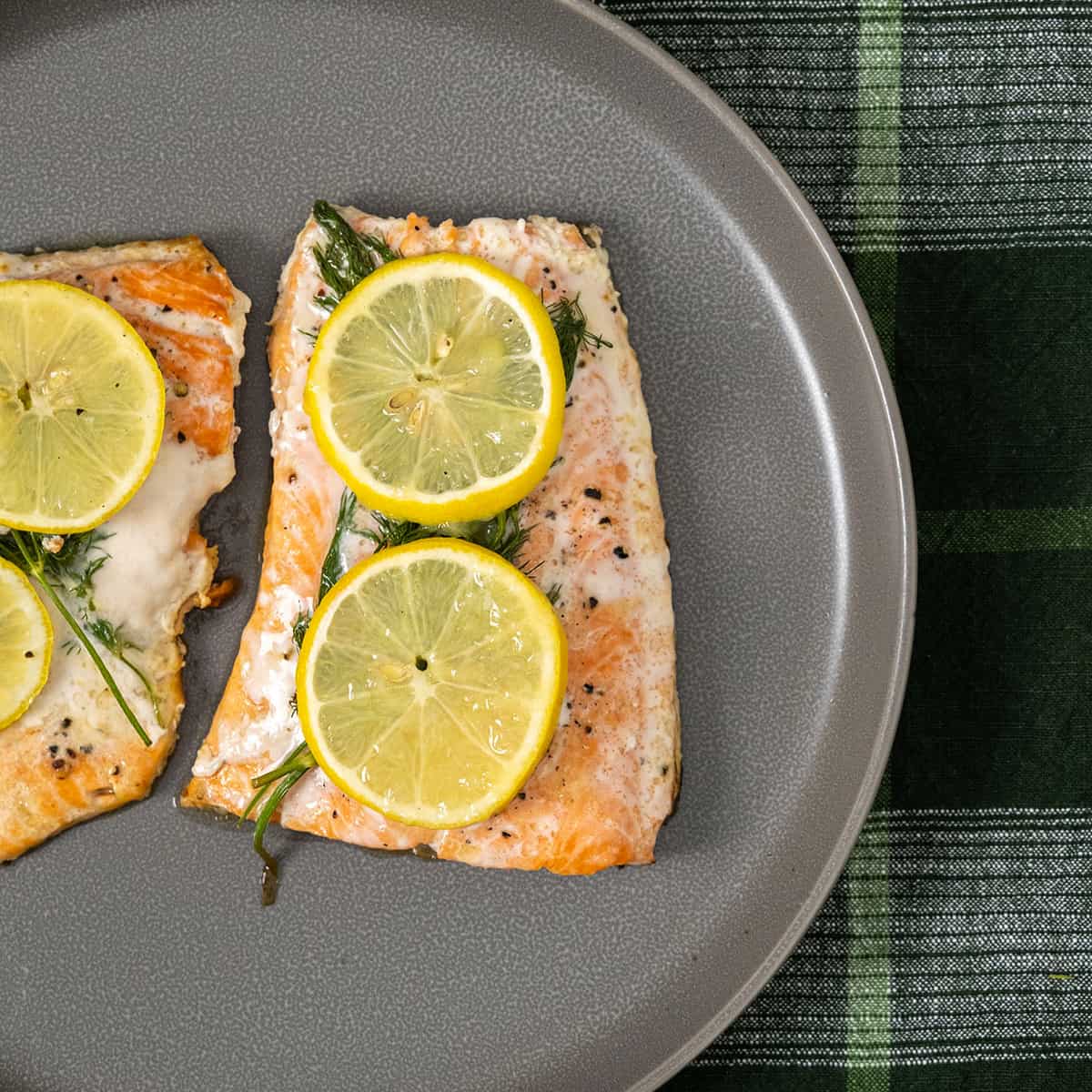 Cast Iron Lemon Dill Salmon