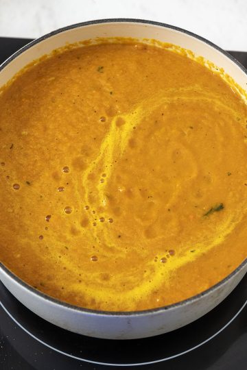 blended carrot soup