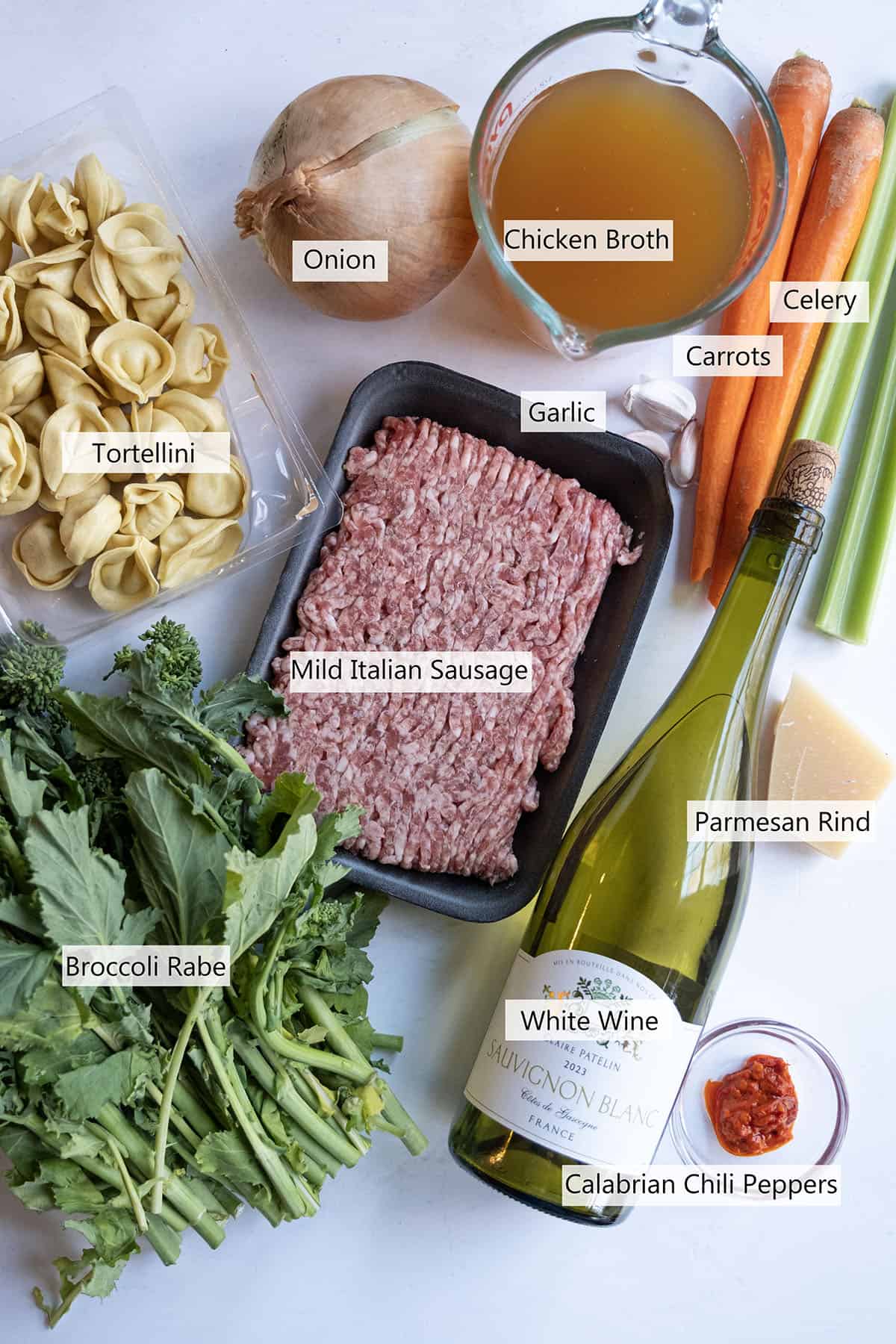 Ingredients for the recipe.