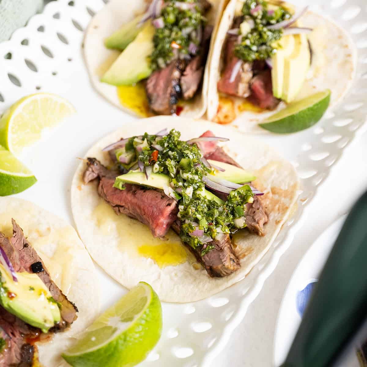 Chimichurri Steak Tacos