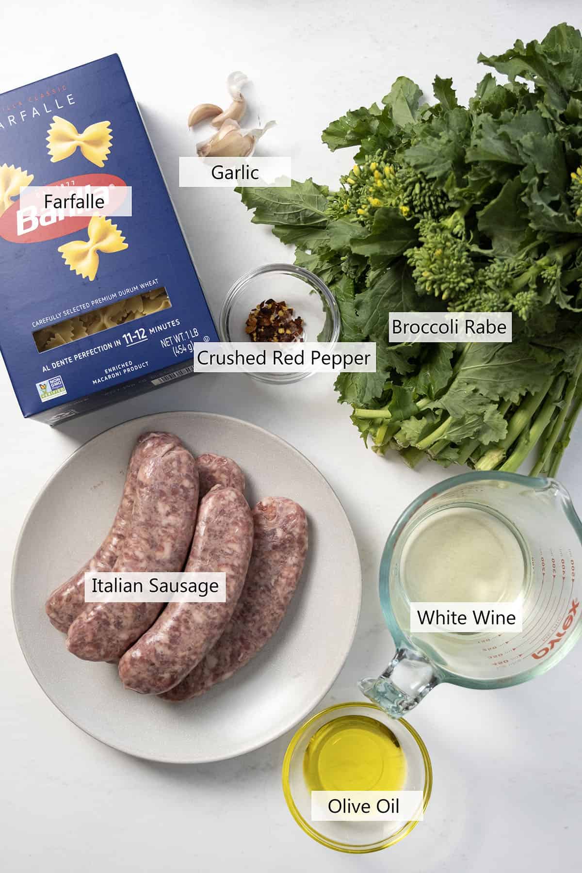 Ingredients for the recipe.