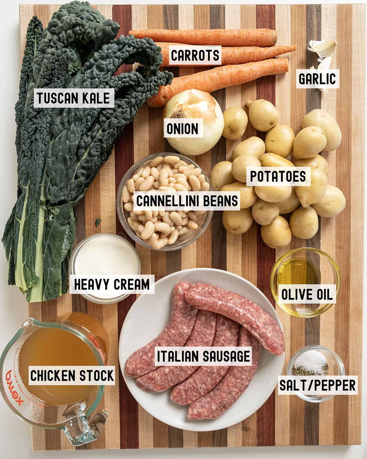 Ingredients for the recipe.