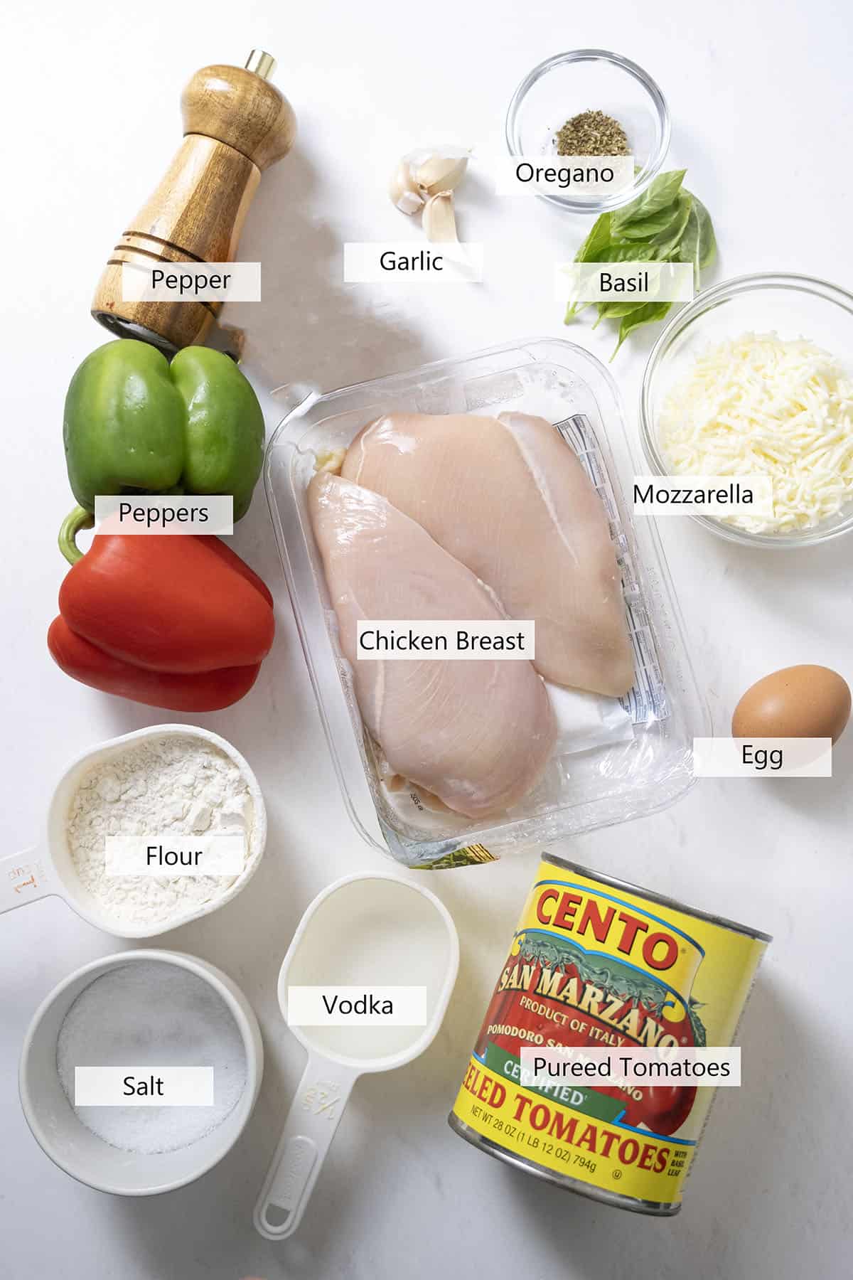 Ingredients for the recipe.