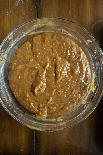 wet and dry ingredients combined