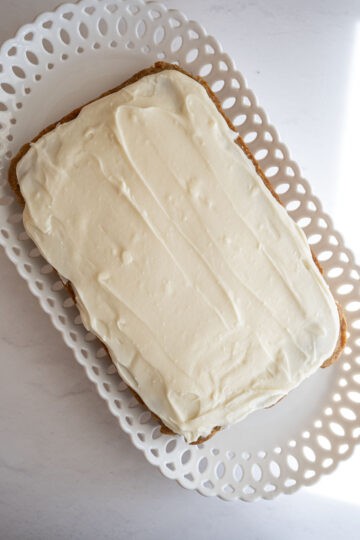 frosting spread on top
