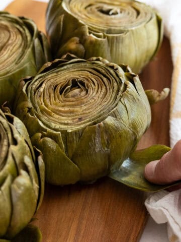 steamed artichokes