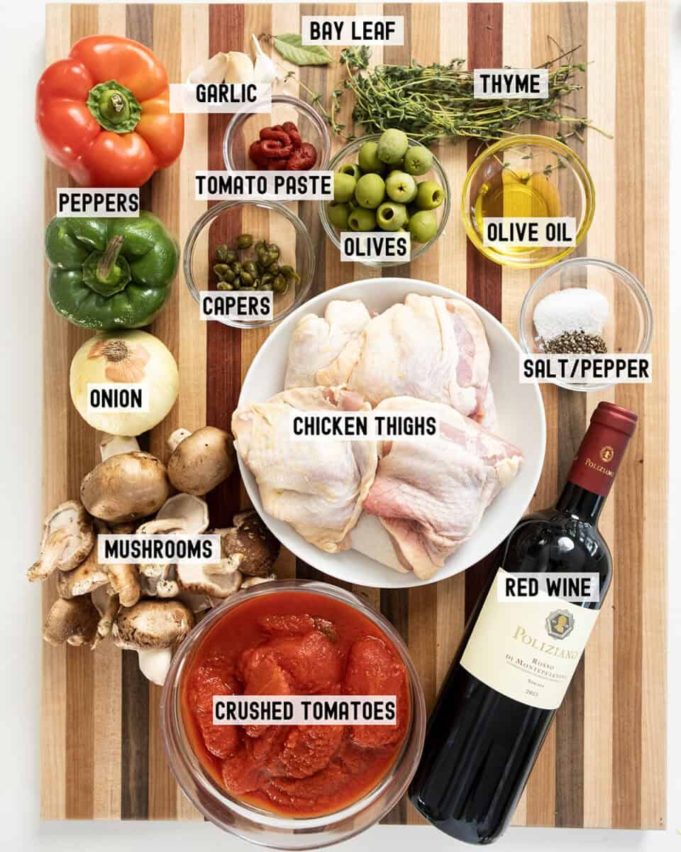 Ingredients for the recipe.