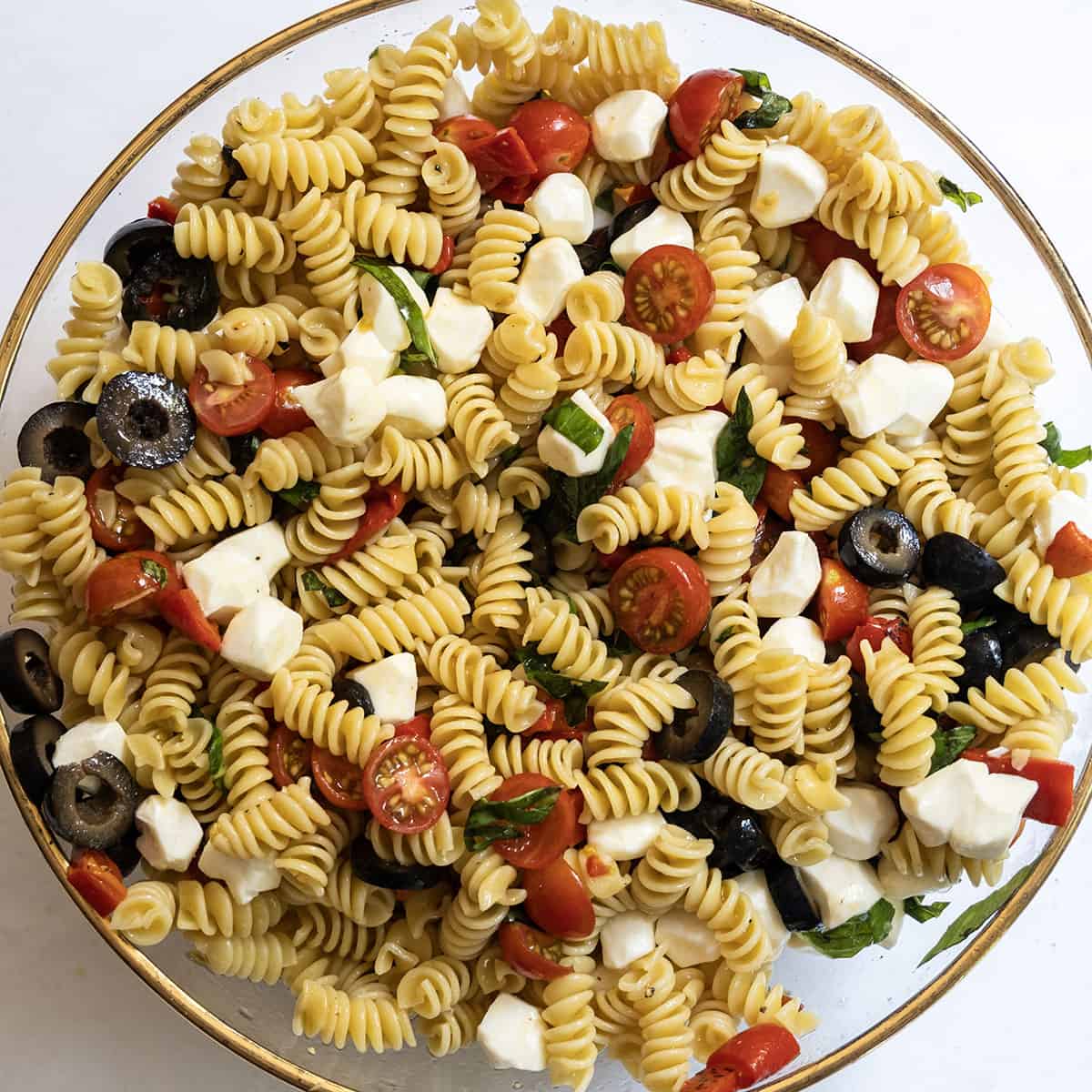 All of the ingredients combined in a bowl.