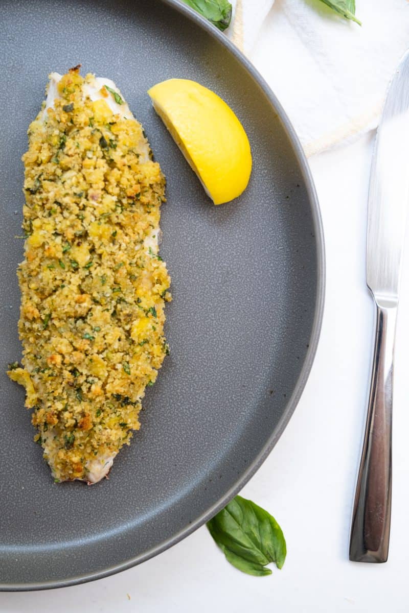 lemon pistachio crusted fish