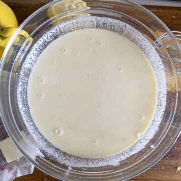 Wet ingredients combined.