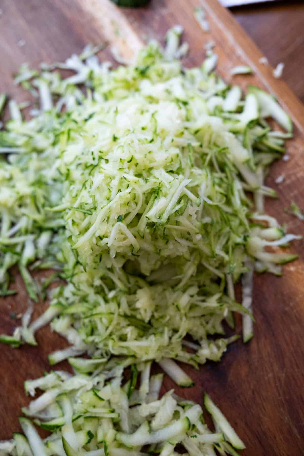 grated zucchini