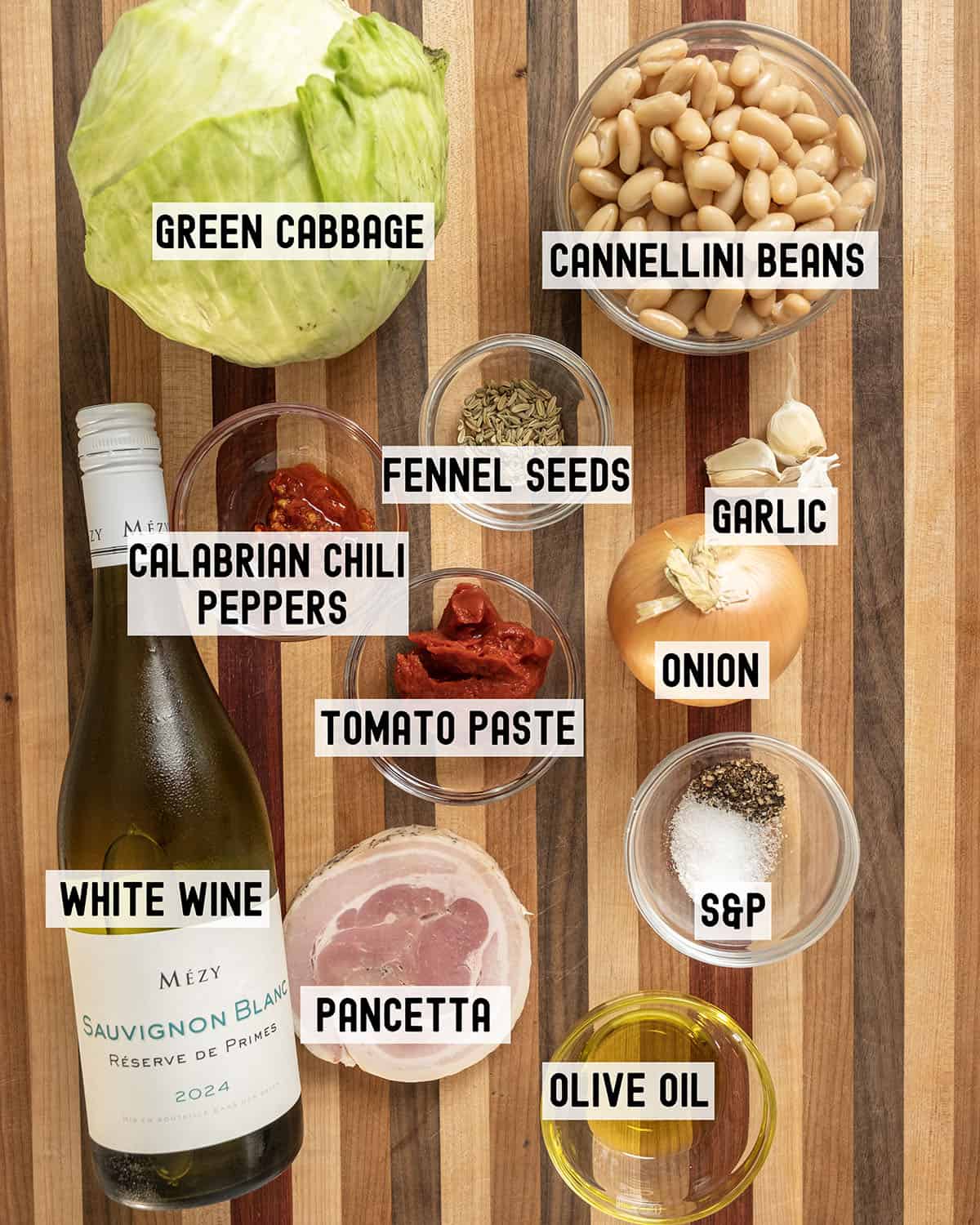 Ingredients for the recipe.