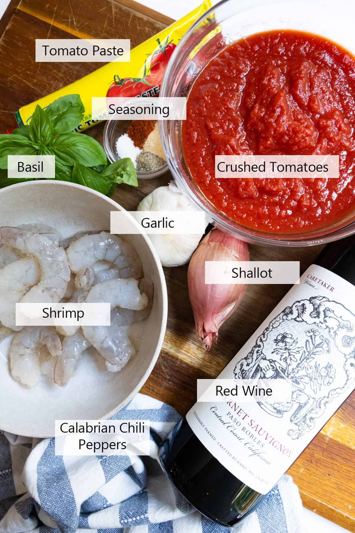 Ingredients for the recipe.
