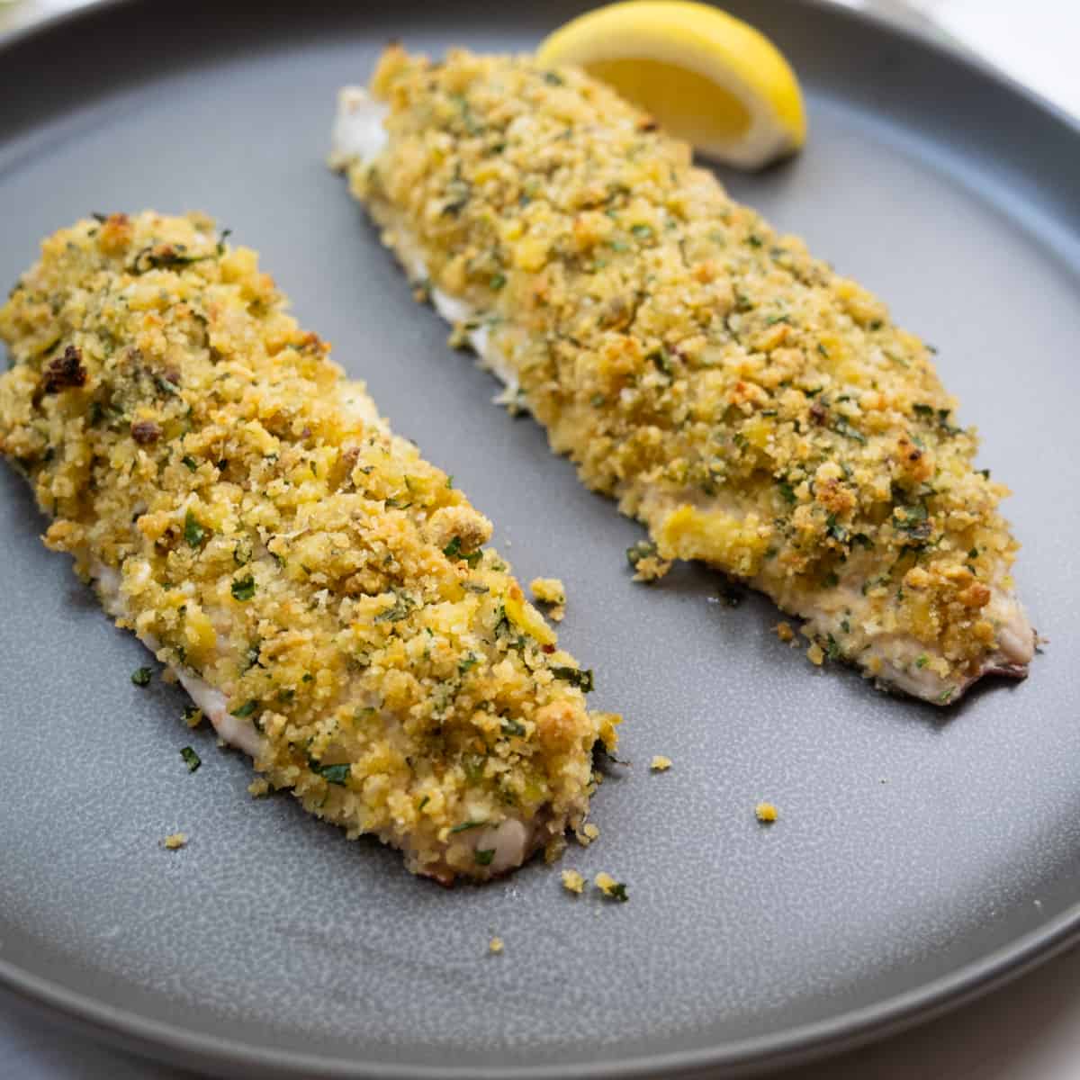 Lemon Pistachio Crusted Snapper