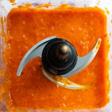 roasted red peppers blended
