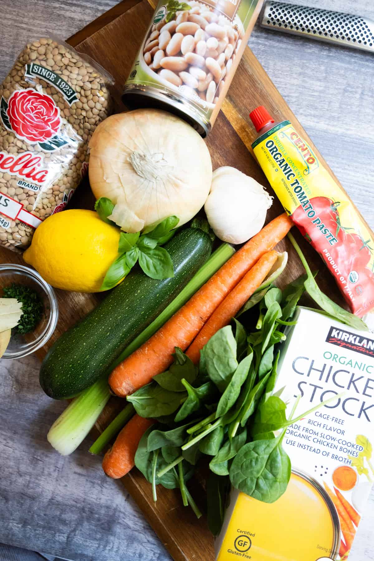 ingredients for the soup