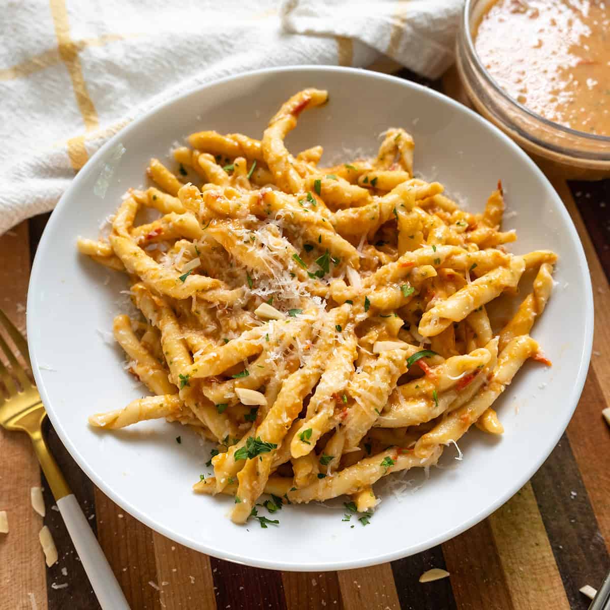 Busiate with Pesto Trapanese
