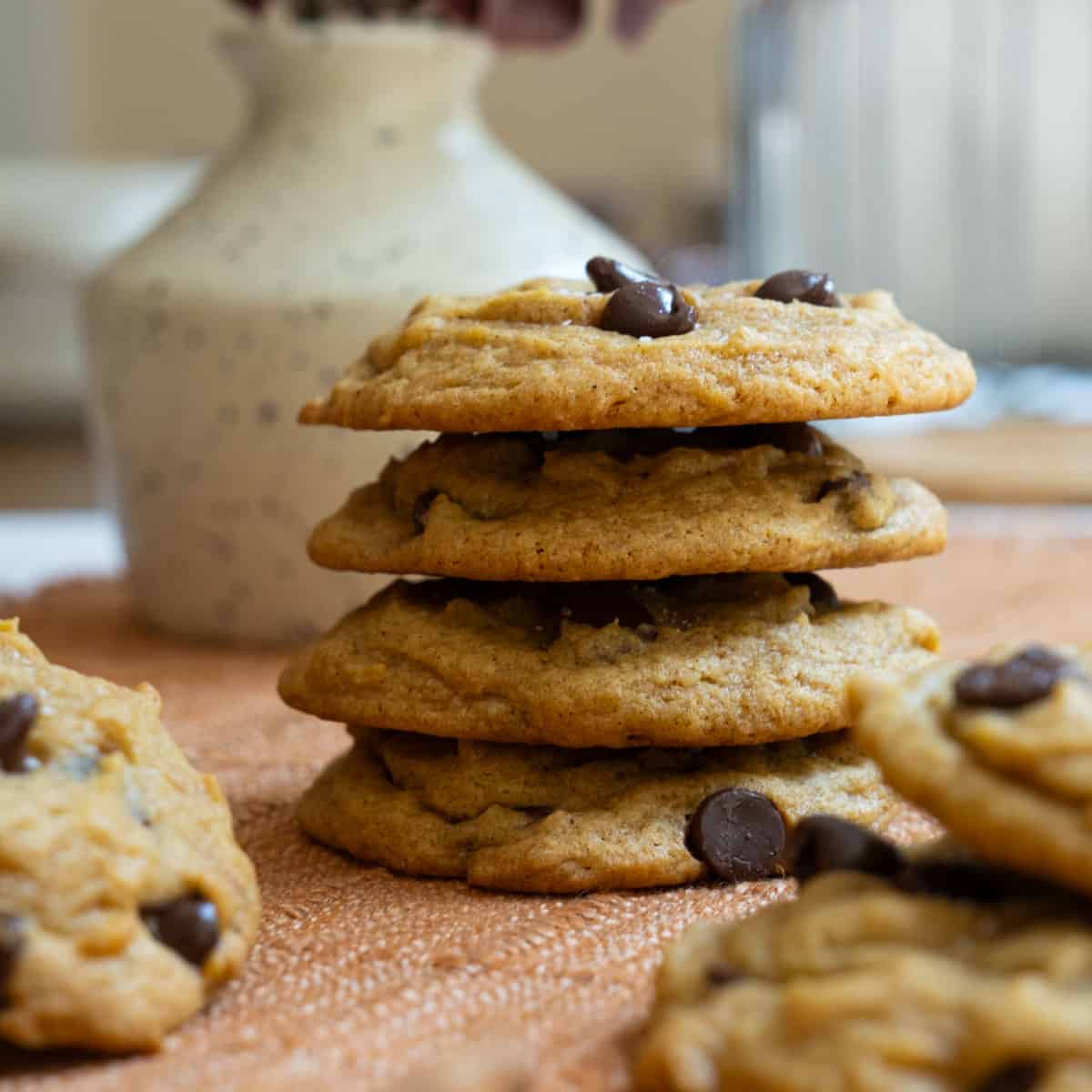 Chewy Pumpkin Chocolate Chip Cookies