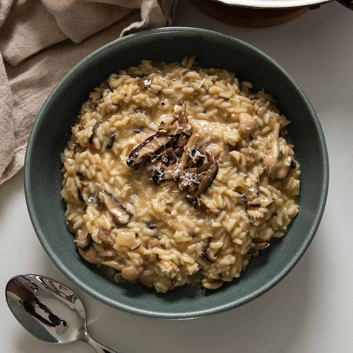 The Creamiest Mushroom Truffle Risotto