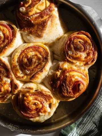 completed pepperoni stromboli