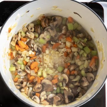 sauteing garlic