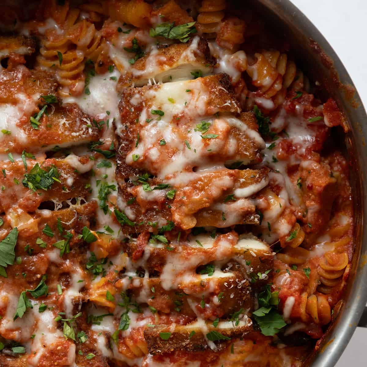 Creamy Chicken Parmesan Pasta