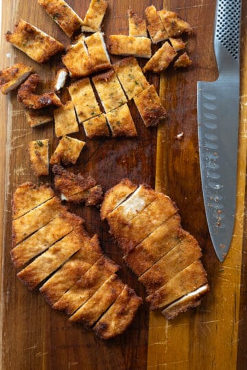 chicken cutlets chopped
