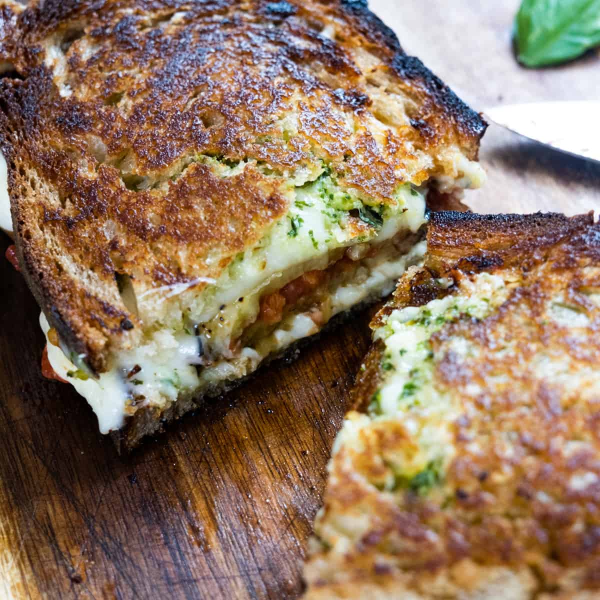 Eggplant Caprese Grilled Cheese