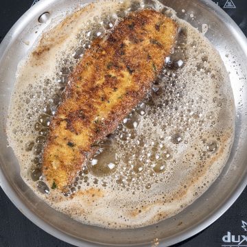 golden brown fried flounder