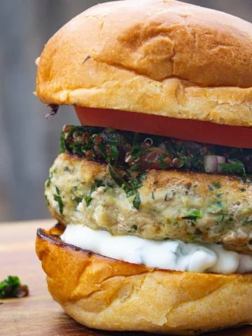 greek chicken burger