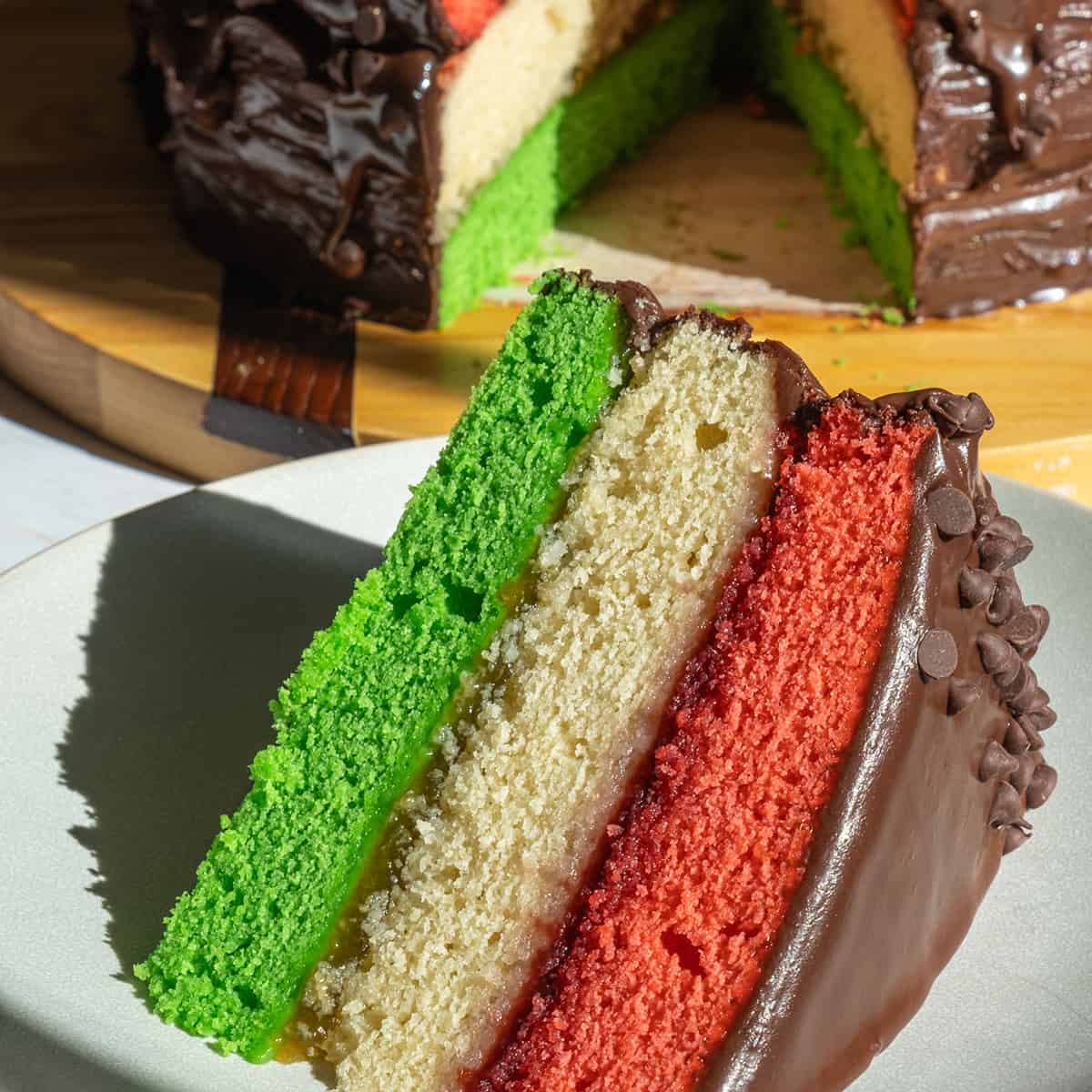 Rainbow Cookie Cake