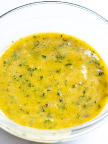 Cilantro mango vinaigrette