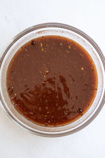 ingredients for bbq sauce mixed together