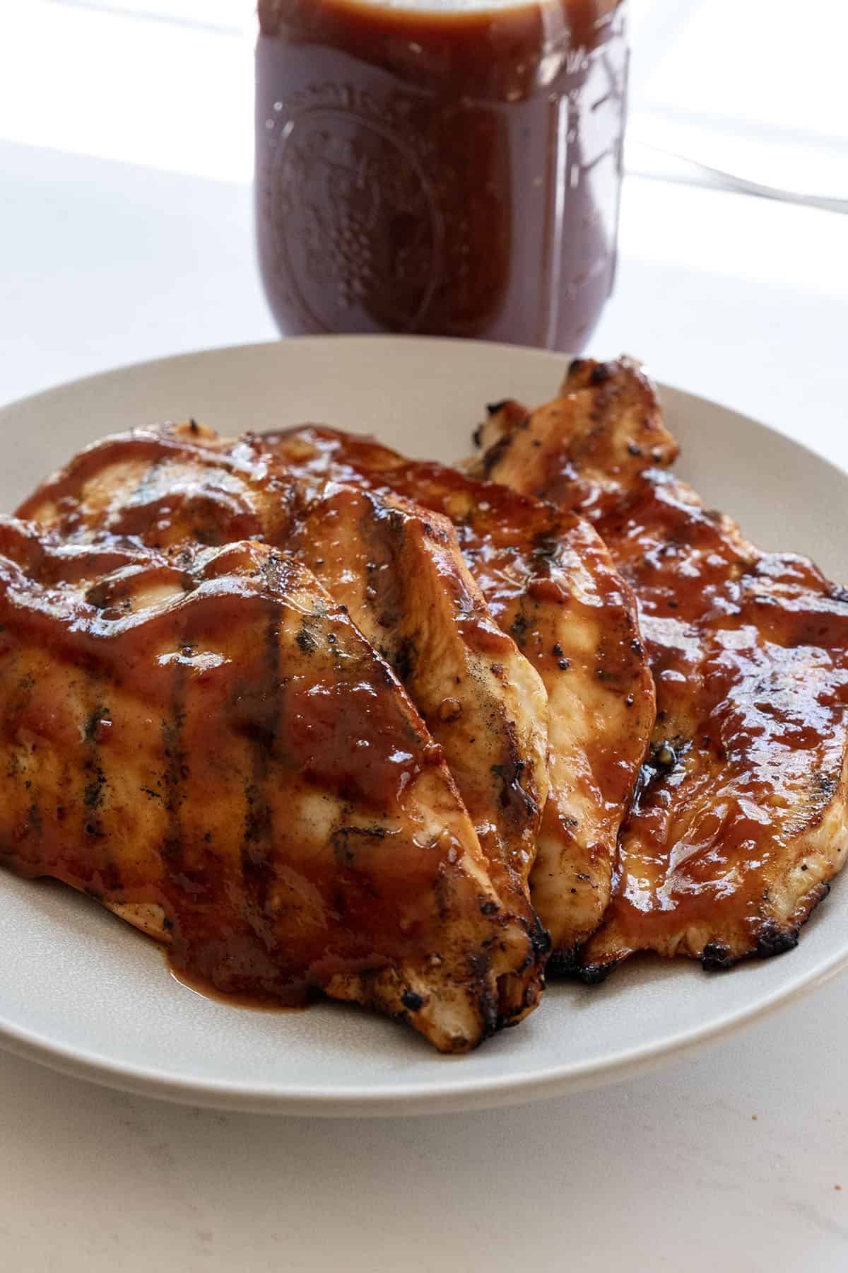 chipotle bbq sauce on grilled chicken
