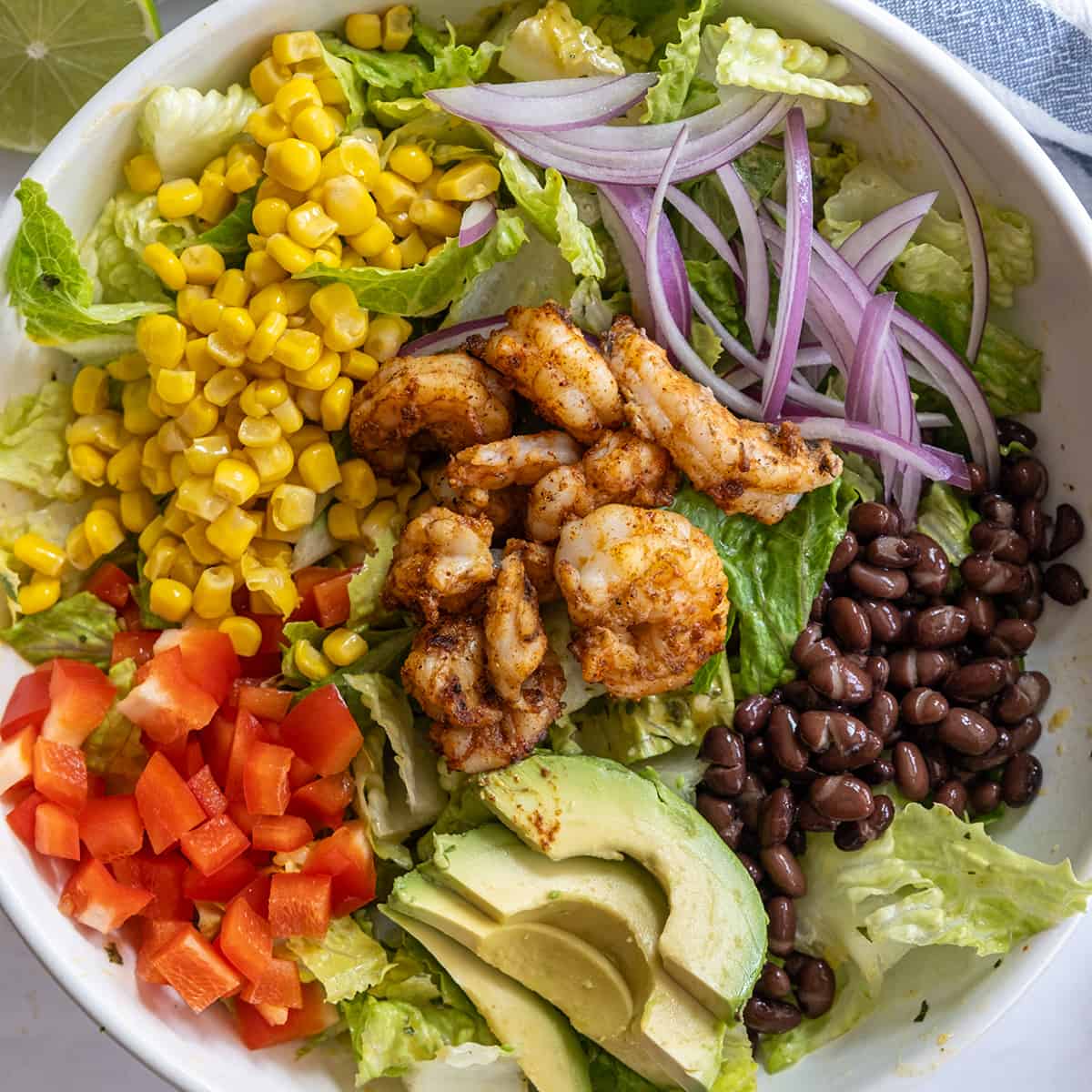 Grilled Shrimp Salad with Mango Lime Dressing