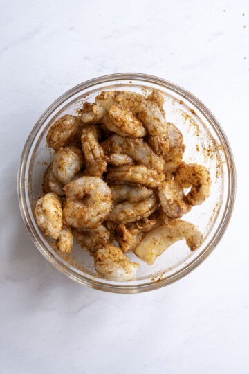 marinating shrimp