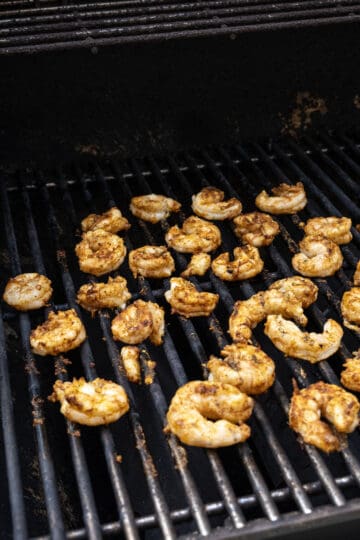 grilling shrimp