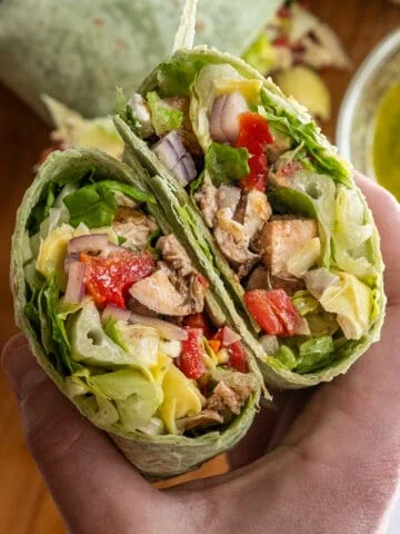 mediterranean chicken wrap