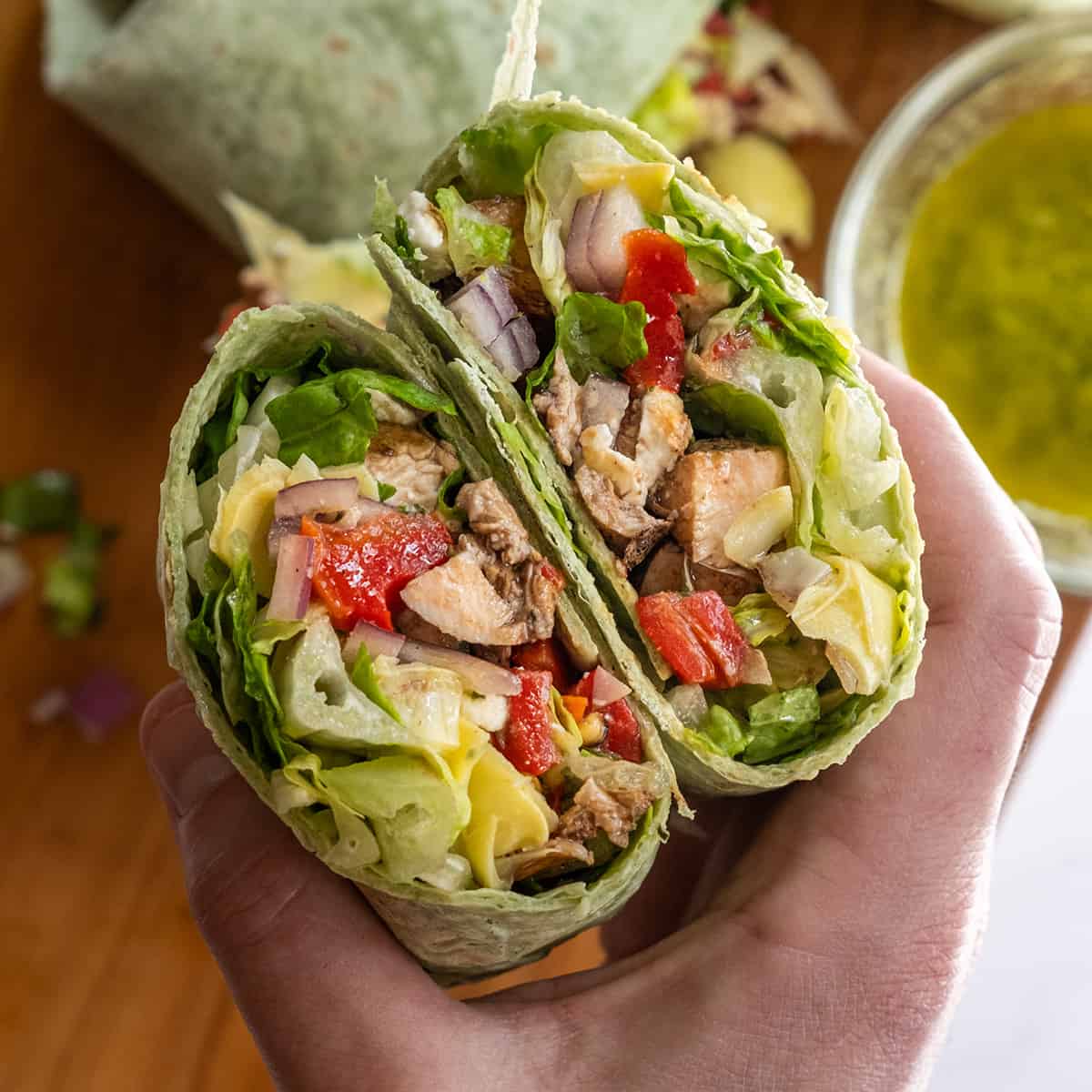 Mediterranean Chicken Wrap