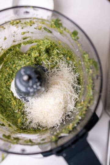 parmigiana added to pesto