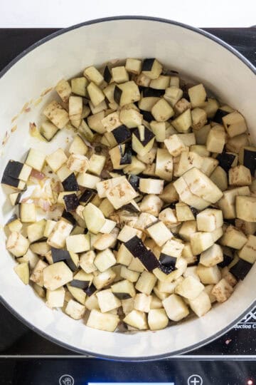 frying eggplant