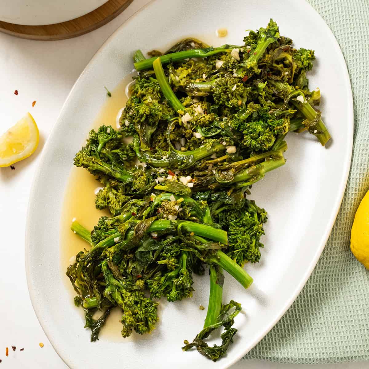 Sauteed Rapini with Garlic