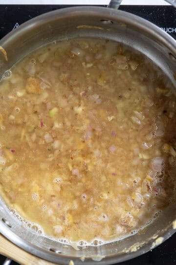 Simmering sauce