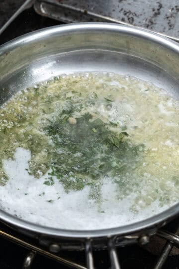 lemon pepper garlic parsley sauce