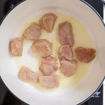 Searing chicken