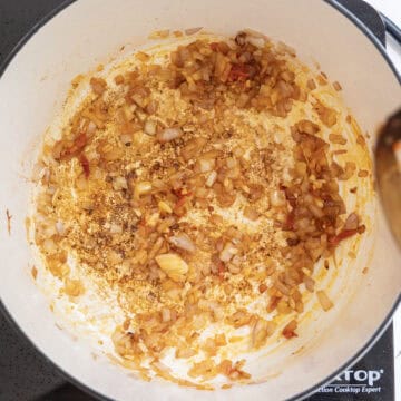 Sauteed shallots, garlic, and calabrian chili peppers