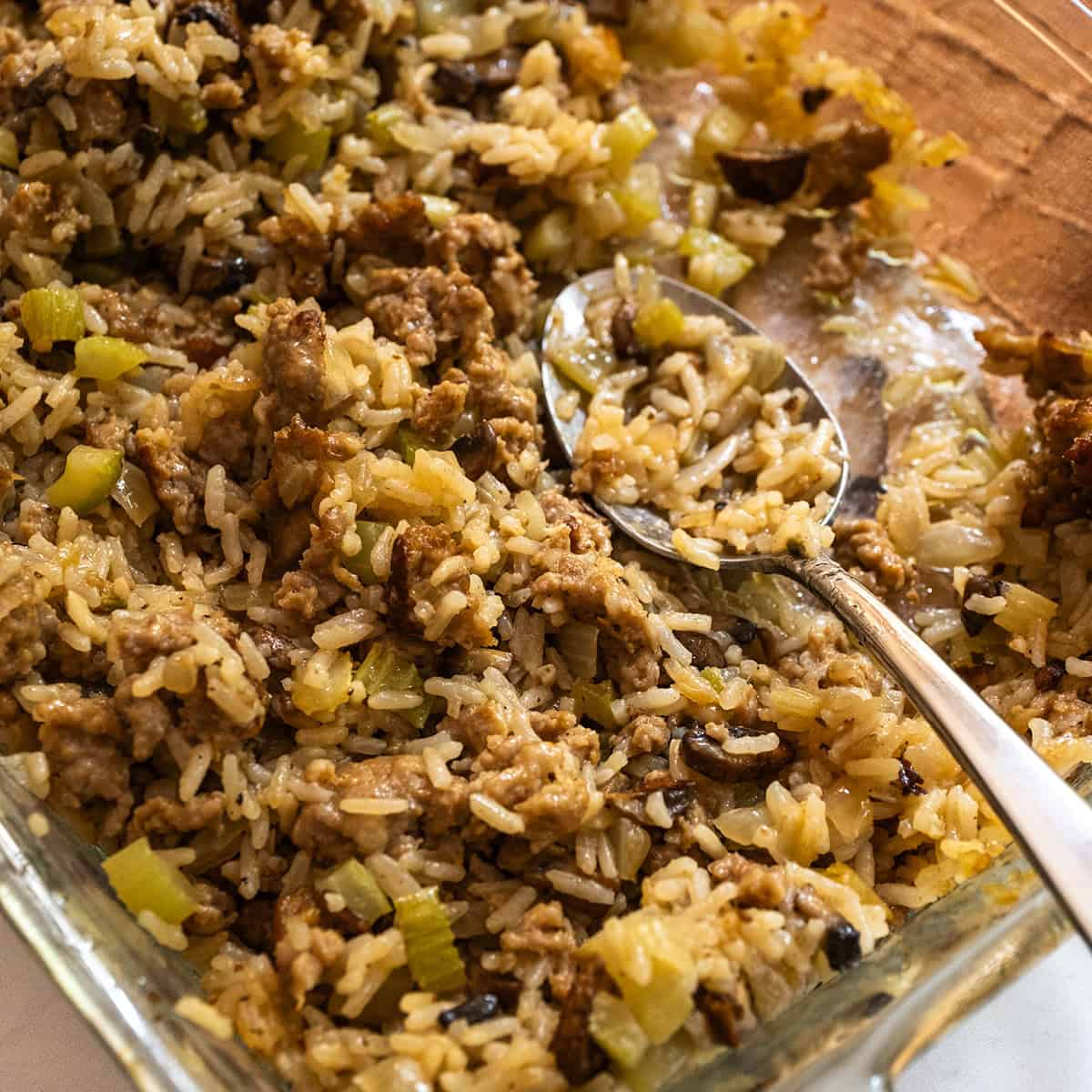 Rice Dressing with Sausage