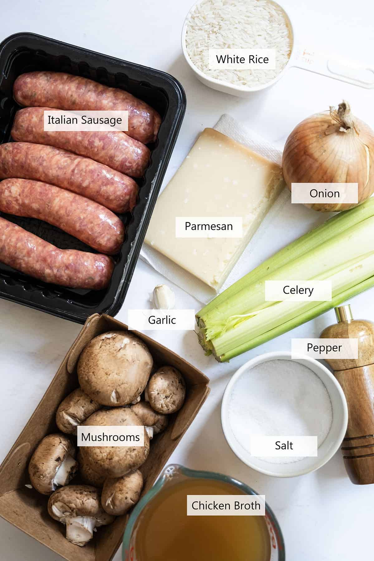 Ingredients for the recipe.